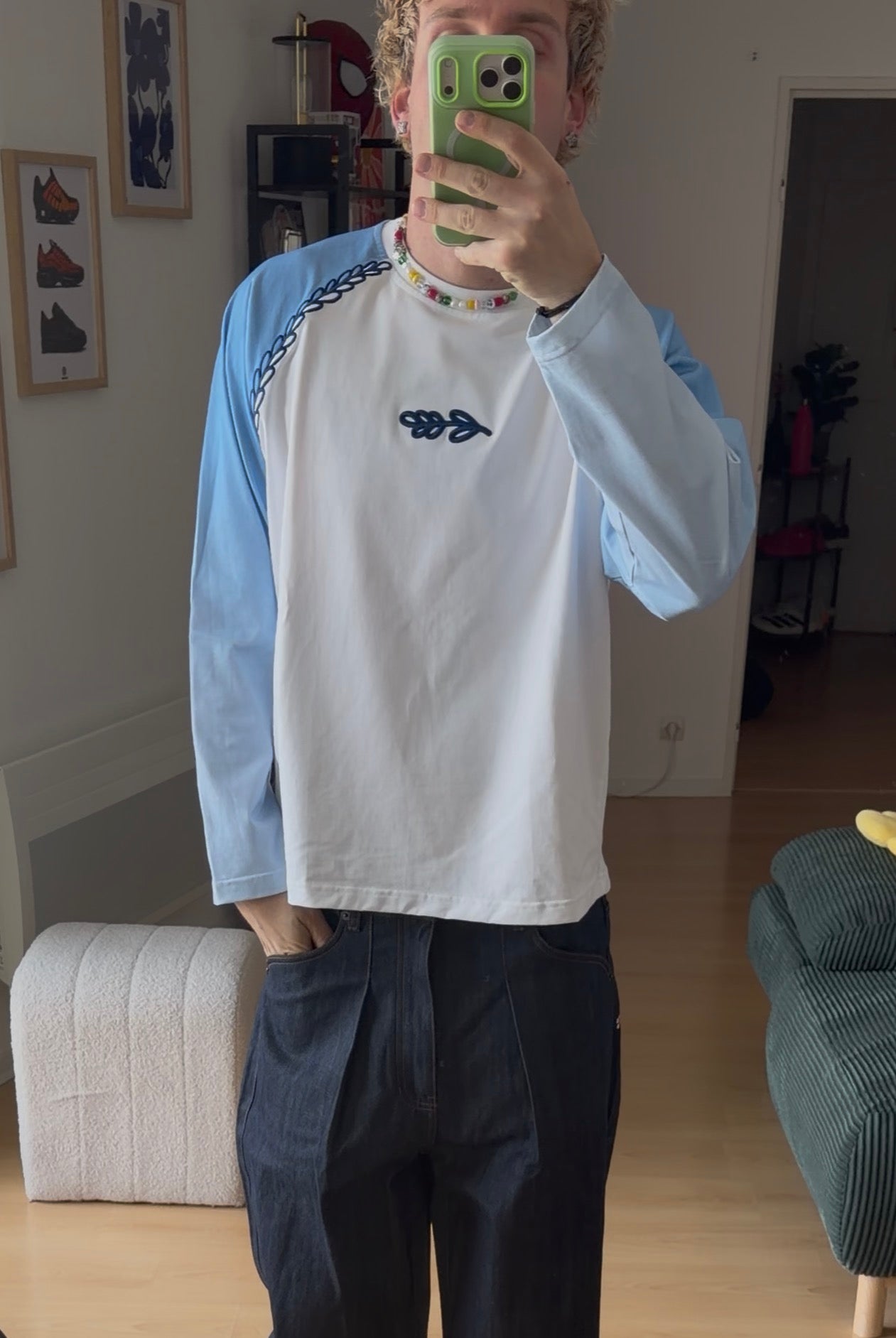 Longsleeve ciel bleu